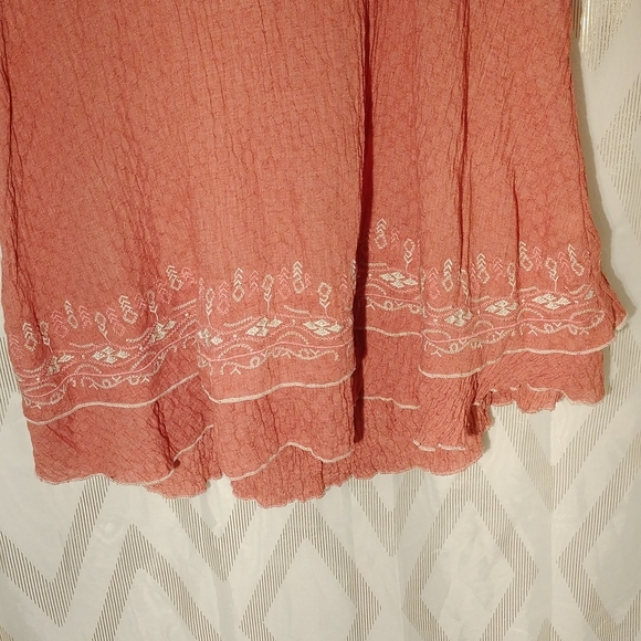 DRESS MONORENO, SIZE L, 100% COTTON, ORANGE COLOR - Picture 5 of 9